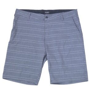 Trunks Surf & Swim Multi-Functional Shorts Mens 38 Striped Hybrid Grey Beach
